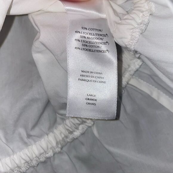 Rails NWT Savi Cotton Blend Peplum Blouse White Size L - Picture 13 of 16